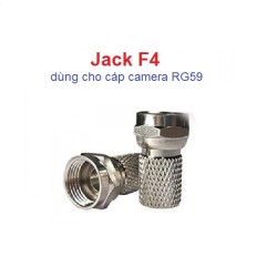 Jack F4 dùng cho BNC với cáp camera RG59